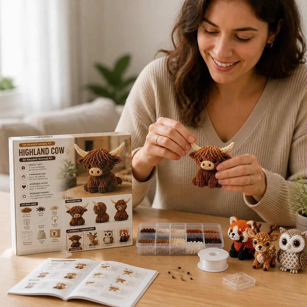 3D Bead Animal Kit All-Inclusive Pre-Sorted Beads & Wire