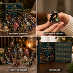 Advent Calendar 24-Day Witch Theme Acrylic Multicolored