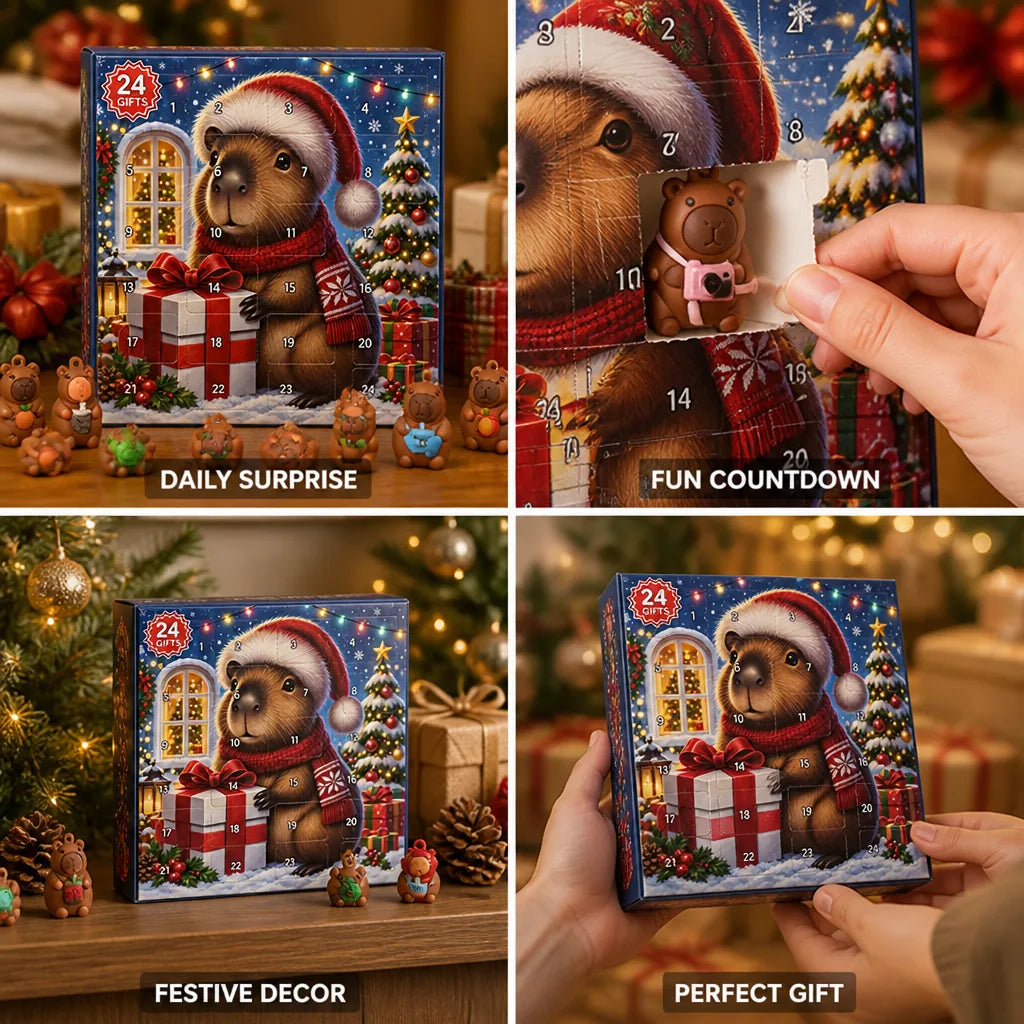 Advent Calendar Capybara Theme Multicolor Compact