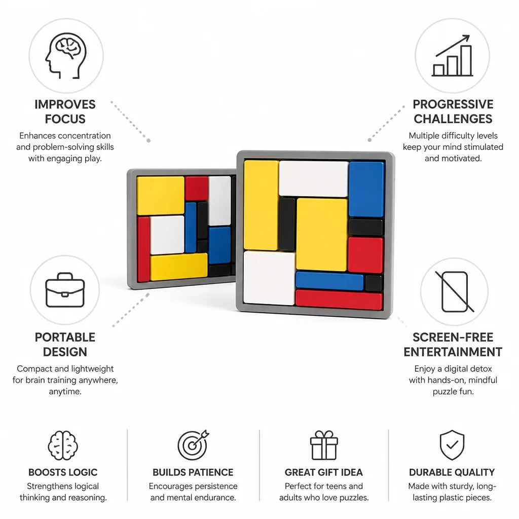 Brain Teaser Puzzle Progressive Difficulty 2 Pack