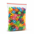Building Block Set Interlocking Snowflake Multicolor