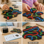 Children's Path Puzzle Solid Wood Logic Game