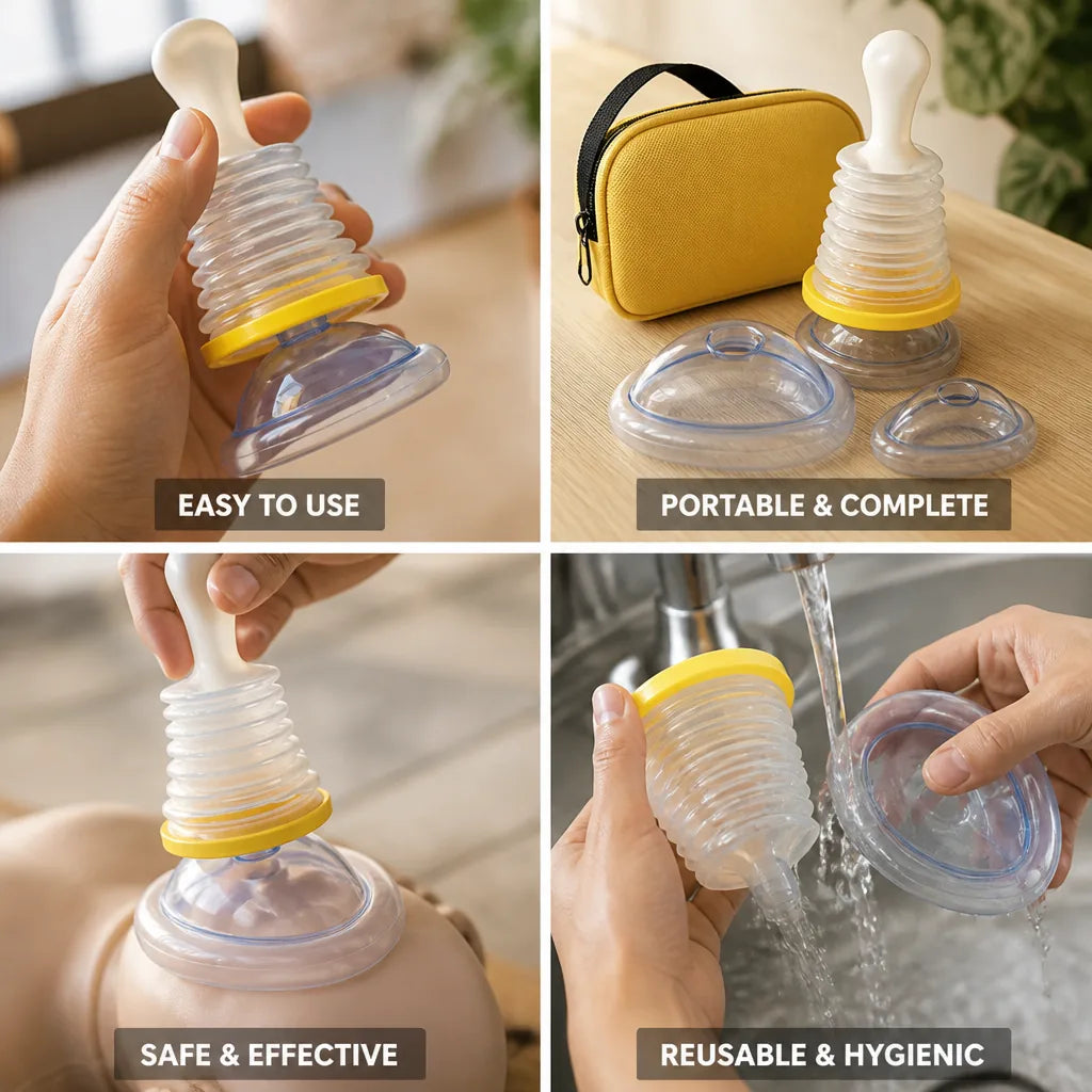 Choking Rescue Device Reusable Portable Adult & Child Masks