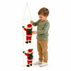 Climbing Santa Decoration LED Ladder Weatherproof 8 Modes