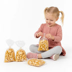 Cookie Bags Transparent Snowflake Self-Adhesive 50-Pack