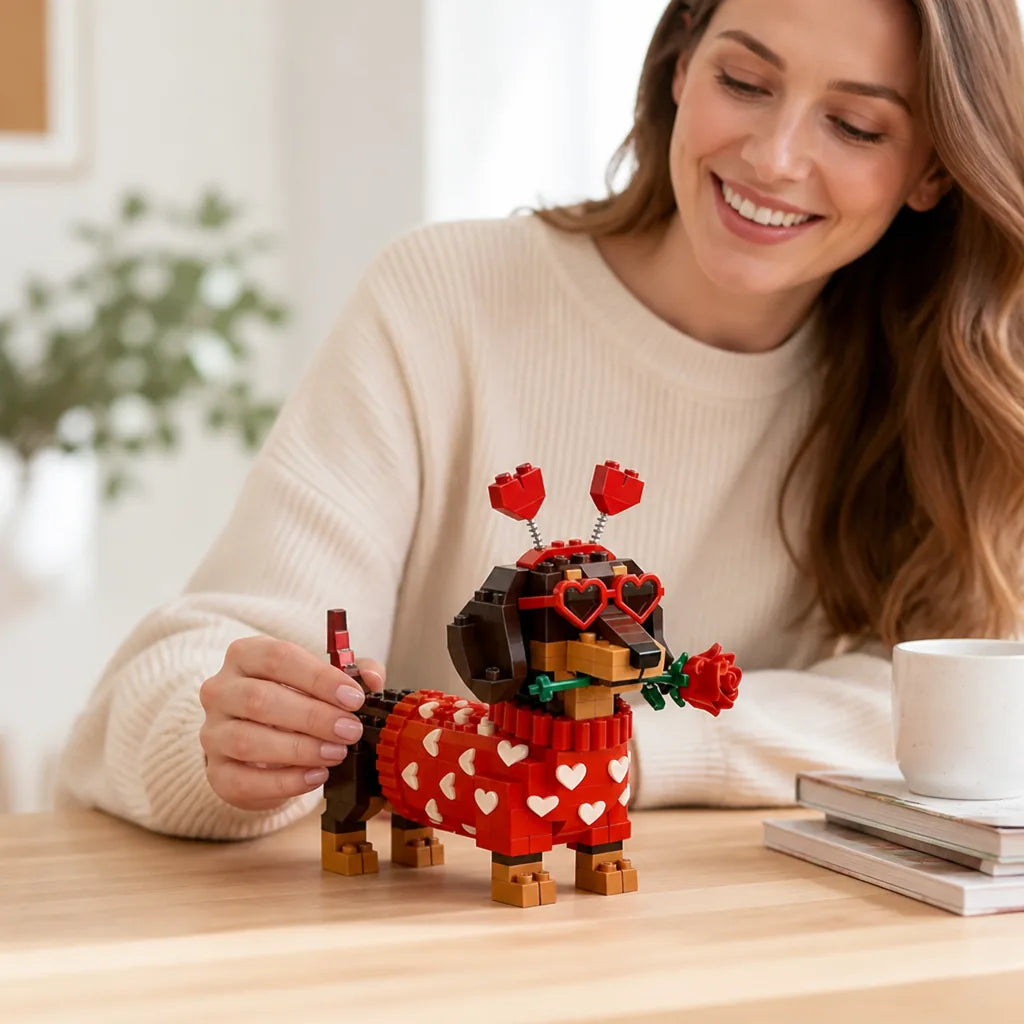 Dachshund Building Kit 3D DIY No Paint Or Glue