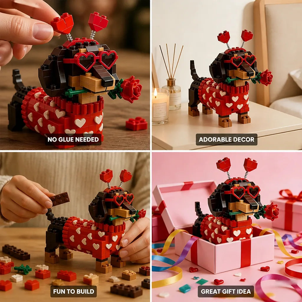 Dachshund Building Kit 3D DIY No Paint Or Glue