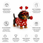 Dachshund Building Kit 3D DIY No Paint Or Glue