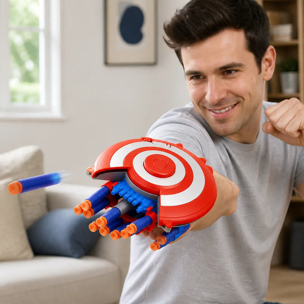 Dart Blaster Wrist-Mounted Rapid-Fire Soft Foam Darts
