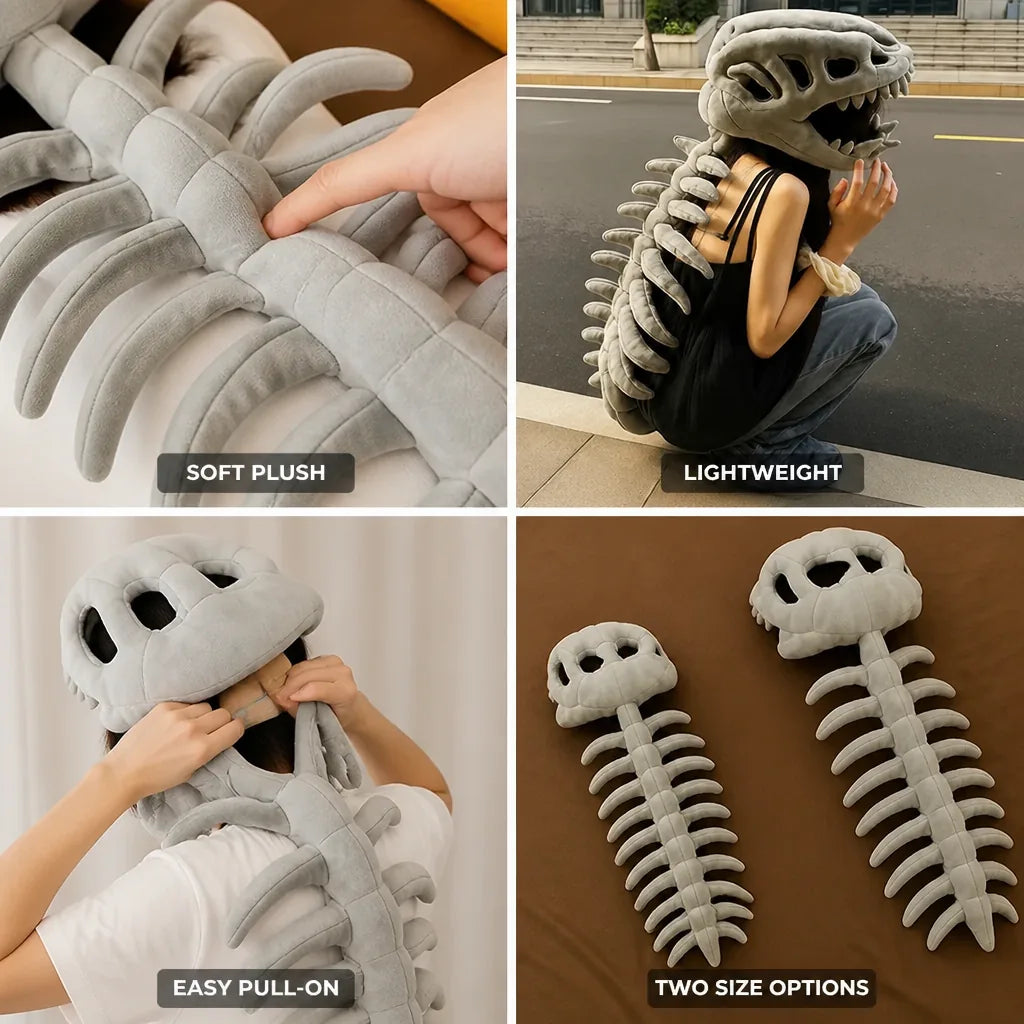Dinosaur Costume Plush Printed Skeleton Pull On