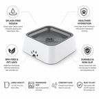 Dog Water Dispenser Splash-Free Slow-Flow BPA-Free 1.5L