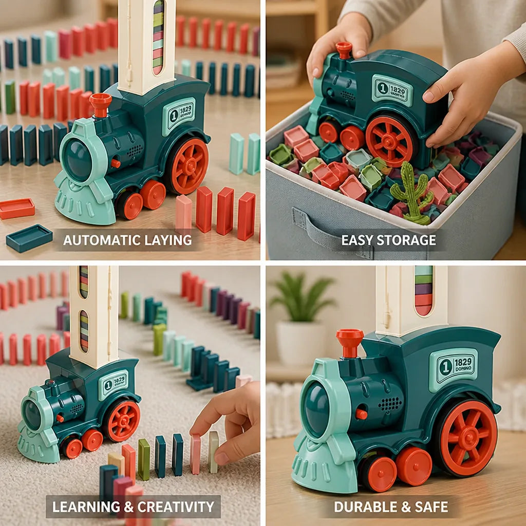 Domino Train Automatic Laying Up To 180 Pieces