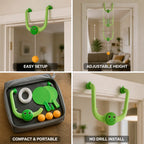 Doorway Ping Pong Set Adjustable Height No-Drill Setup