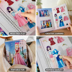 Dress-Up Doll Set Magnetic & Mess-Free Paper Outfits