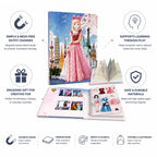 Dress-Up Doll Set Magnetic & Mess-Free Paper Outfits