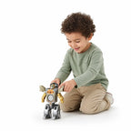 Fidget Dino Toy 2-in-1 Spinner & Transformer Silent Spin