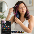 Hair Color Pencils Built-In Comb Washable 10 Colors