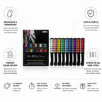 Hair Color Pencils Built-In Comb Washable 10 Colors
