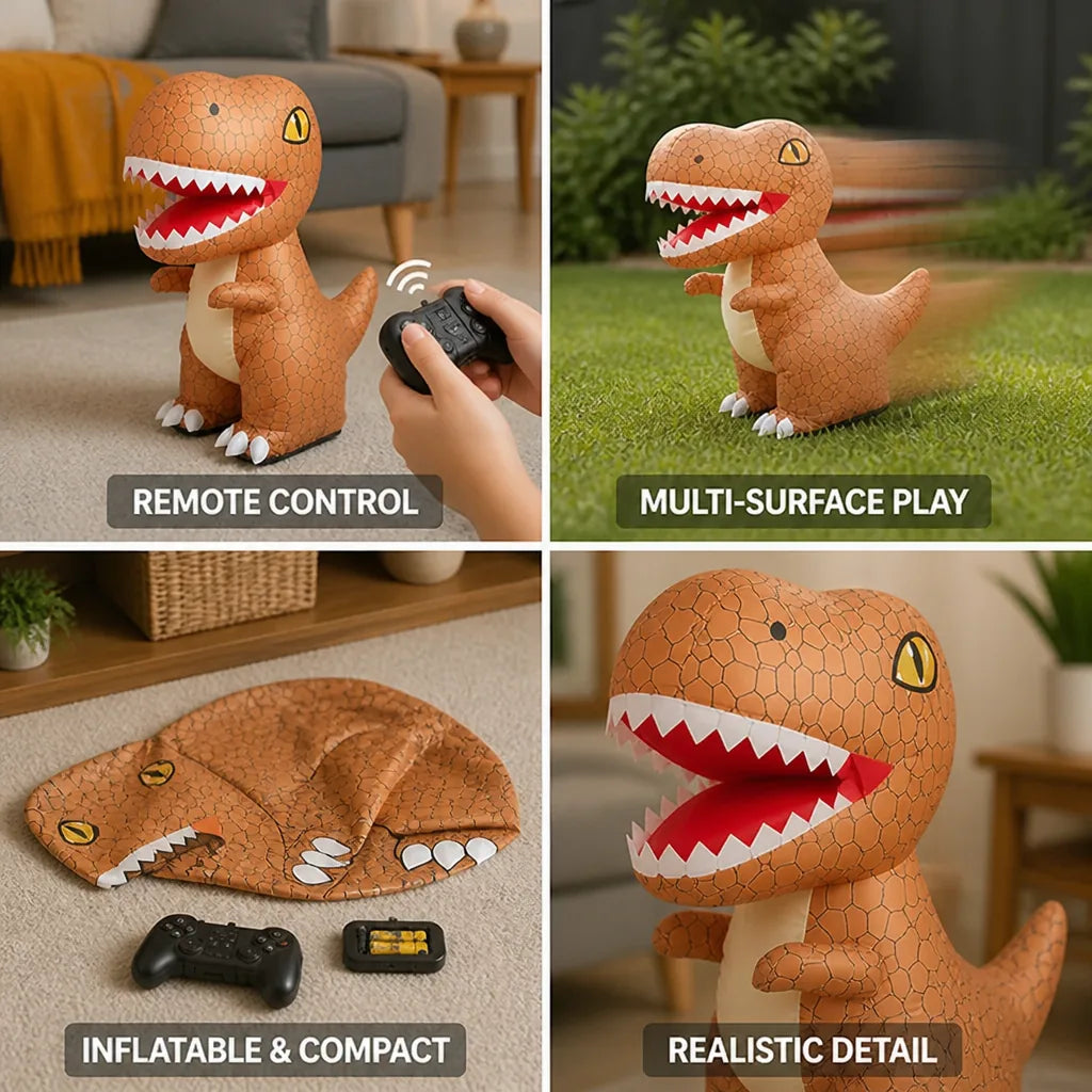 Inflatable Dinosaur Remote Control Battery Powered