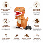 Inflatable Dinosaur Remote Control Battery Powered