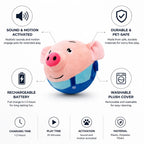 Interactive Pet Toy Sound & Motion Activated Rechargeable