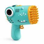 Kids Bubble Blaster Dinosaur Design 40-Hole Battery Operated