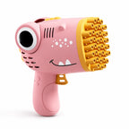 Kids Bubble Blaster Dinosaur Design 40-Hole Battery Operated