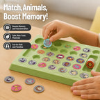 Kids Memory Game Animal Matching 18 Pairs Non-Toxic Cardboard