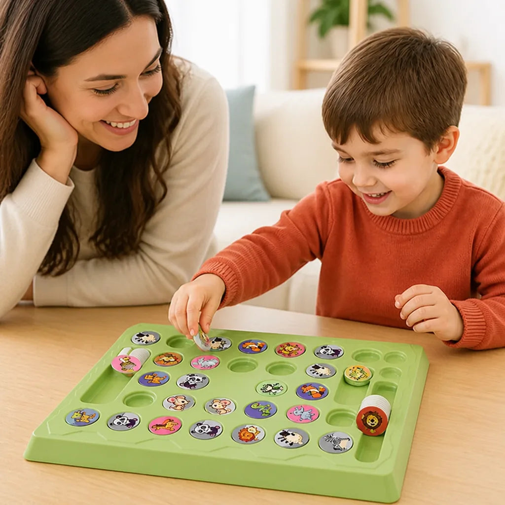 Kids Memory Game Animal Matching 18 Pairs Non-Toxic Cardboard