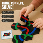 Logic Puzzle Game Path-Building Multiple Difficulty Levels