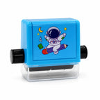 Math Stamp Roller Adjustable 10-Function Refillable Ink