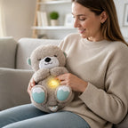 Otter Plush Toy One-Button Heartbeat & Calming Sounds