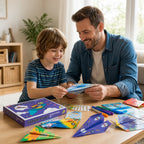 Paper Airplane Kit 16 Piece Multicolored Fold-And-Fly