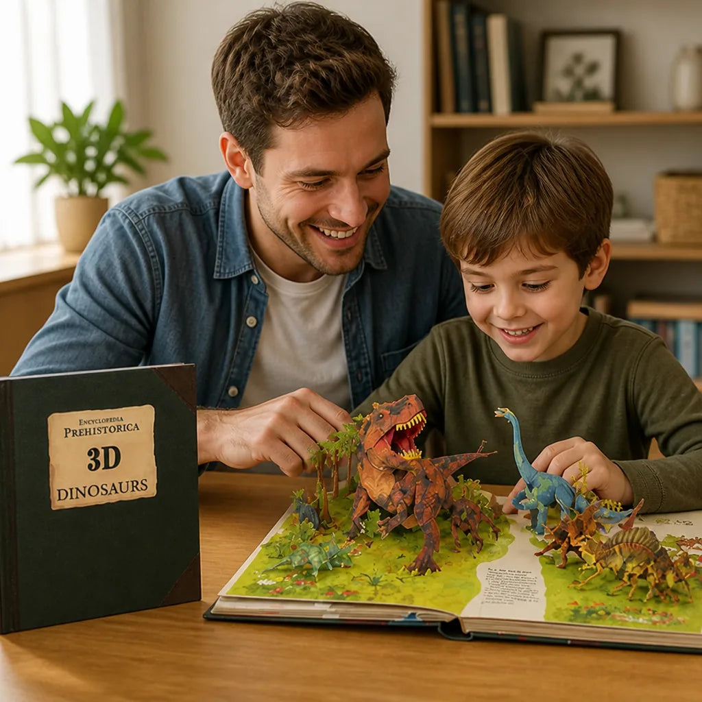 Pop-Up Book Dinosaur 3D Educational & Colorful