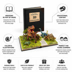 Pop-Up Book Dinosaur 3D Educational & Colorful