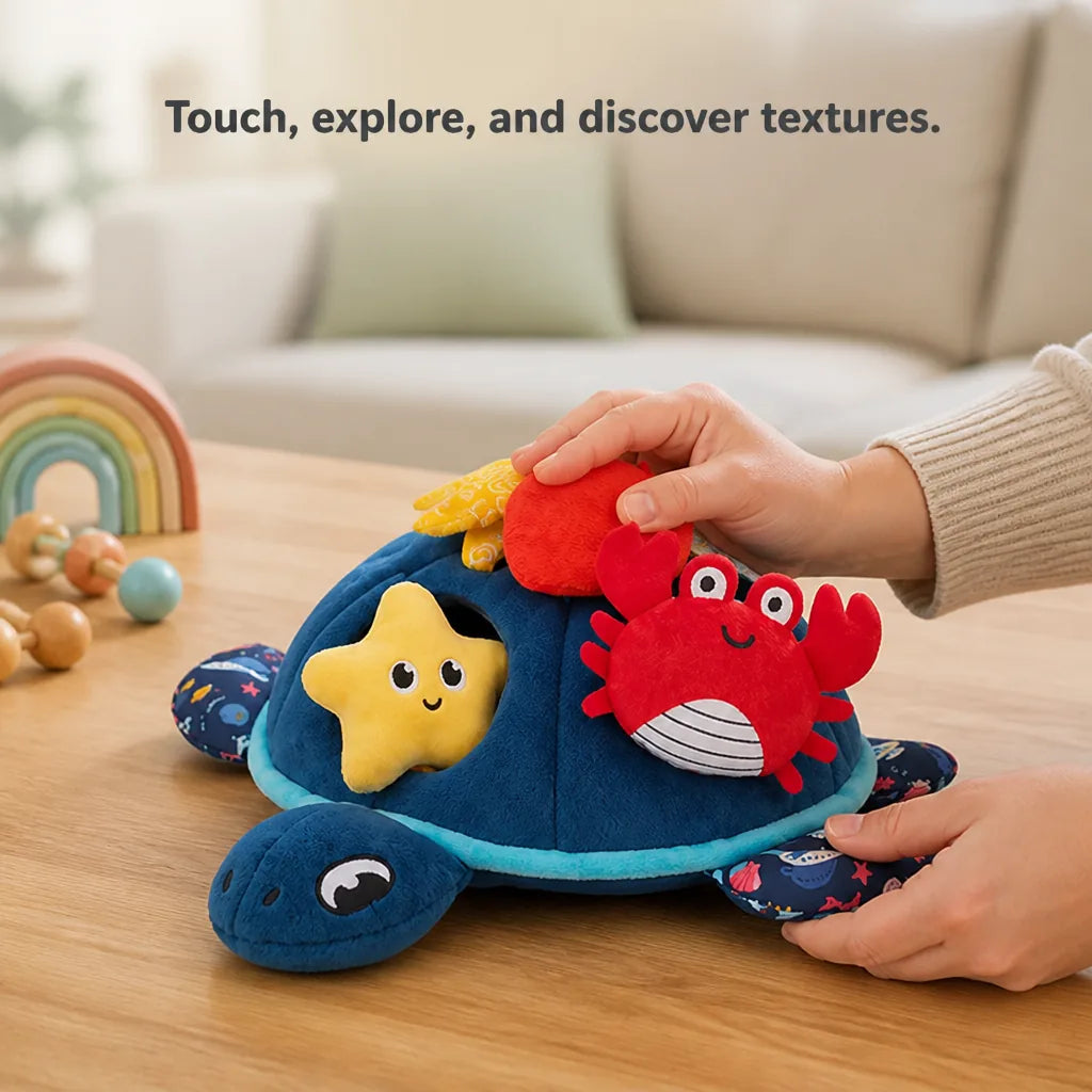 Sensory Toy Turtle Soft Multi-Texture