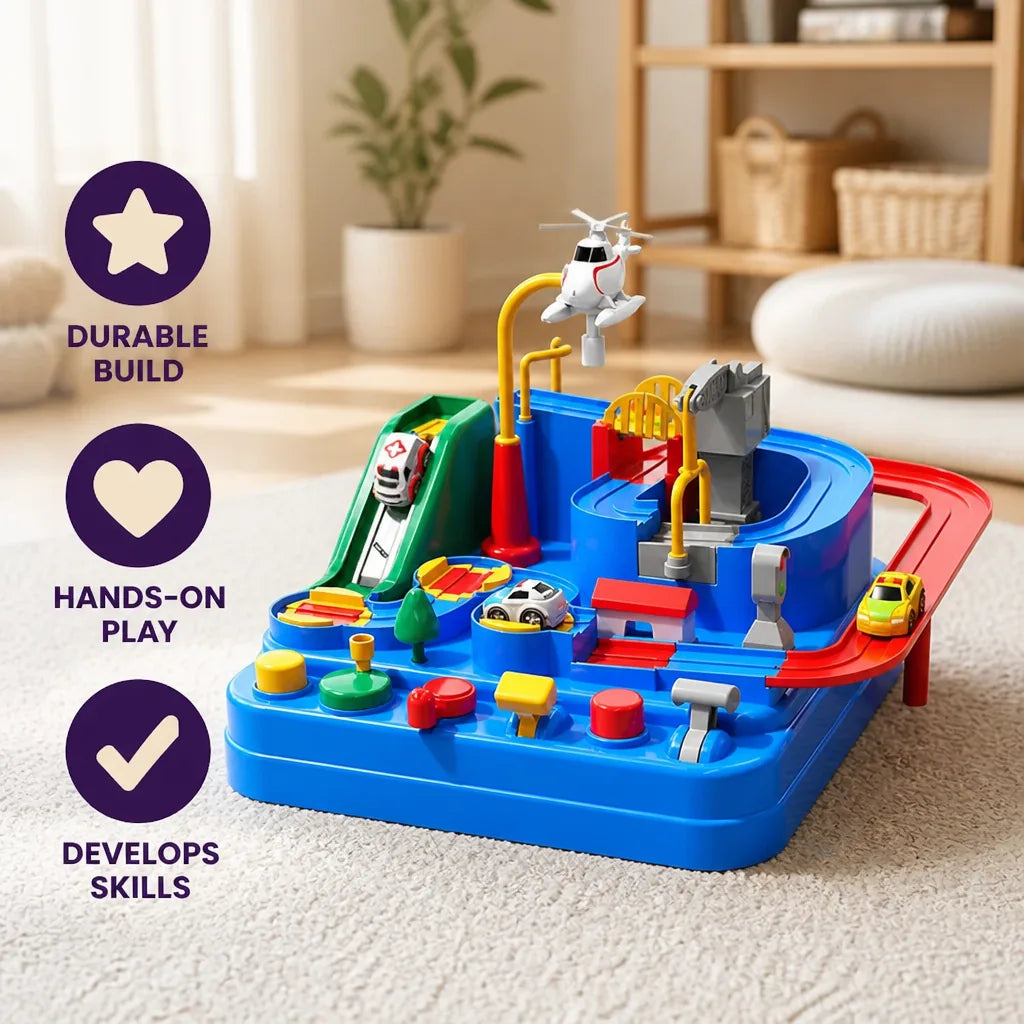 Sensory Vehicle Toy Textured Noise-Free Toddler-Safe