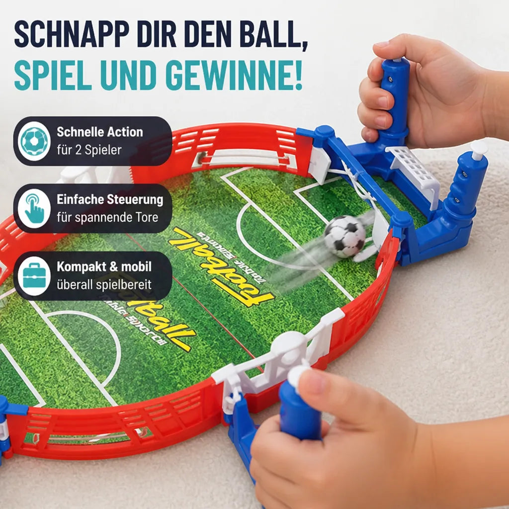 Tabletop Foosball Game Compact Portable Quick Setup