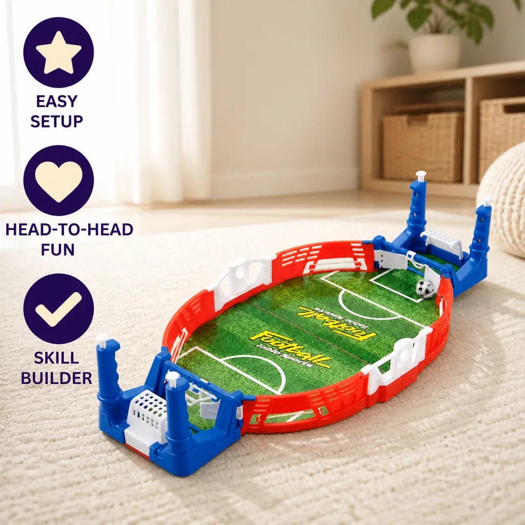 Tabletop Foosball Game Compact Portable Quick Setup