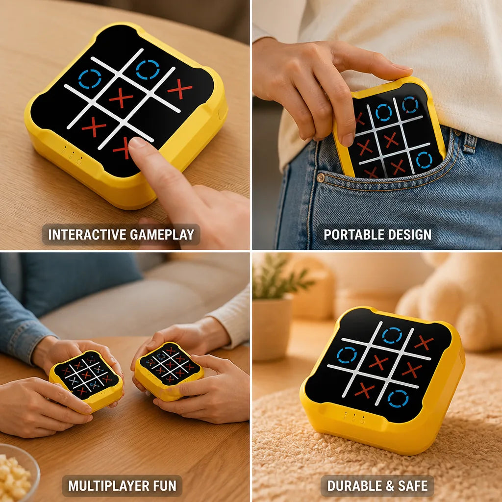 Tic-Tac-Toe Game Portable Touchscreen Multiple Modes