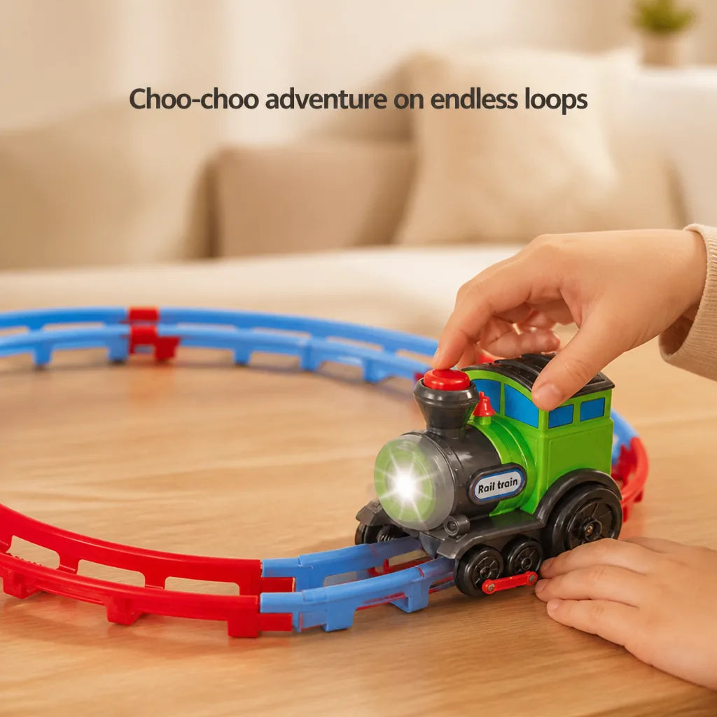 Train Set Motorized Loop Track & Sounds