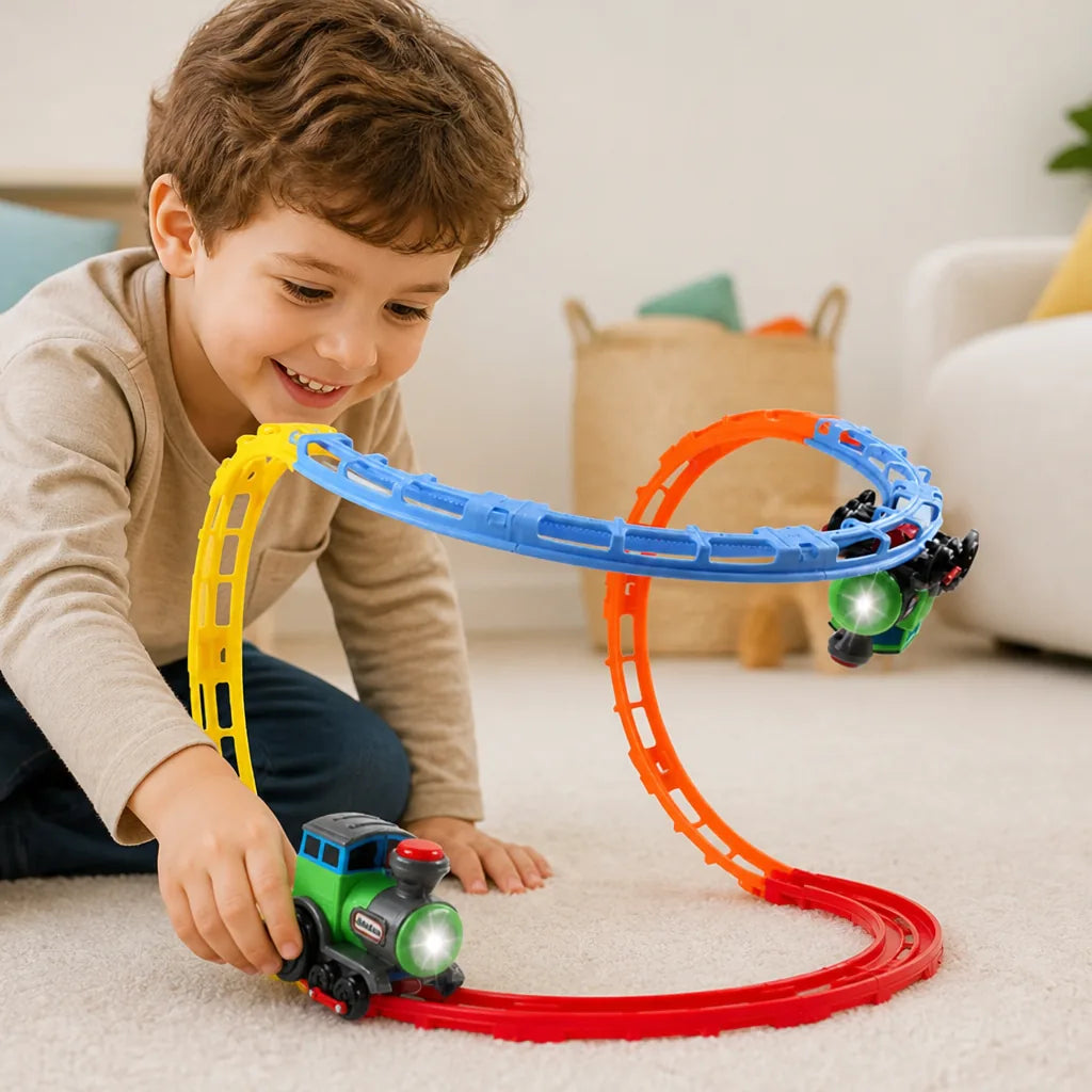 Train Set Motorized Loop Track & Sounds