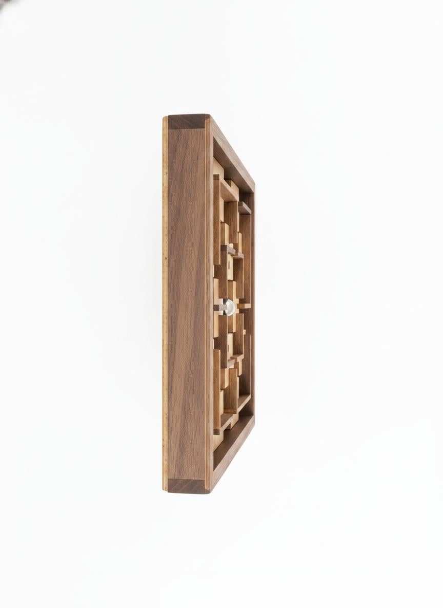 Vintage Wooden Maze Puzzle