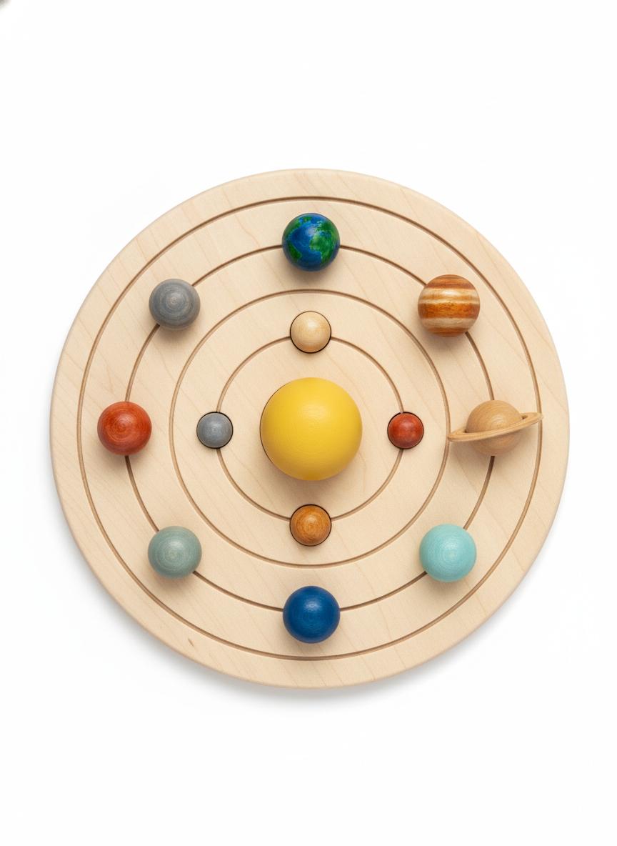 Wooden Solar System Puzzle